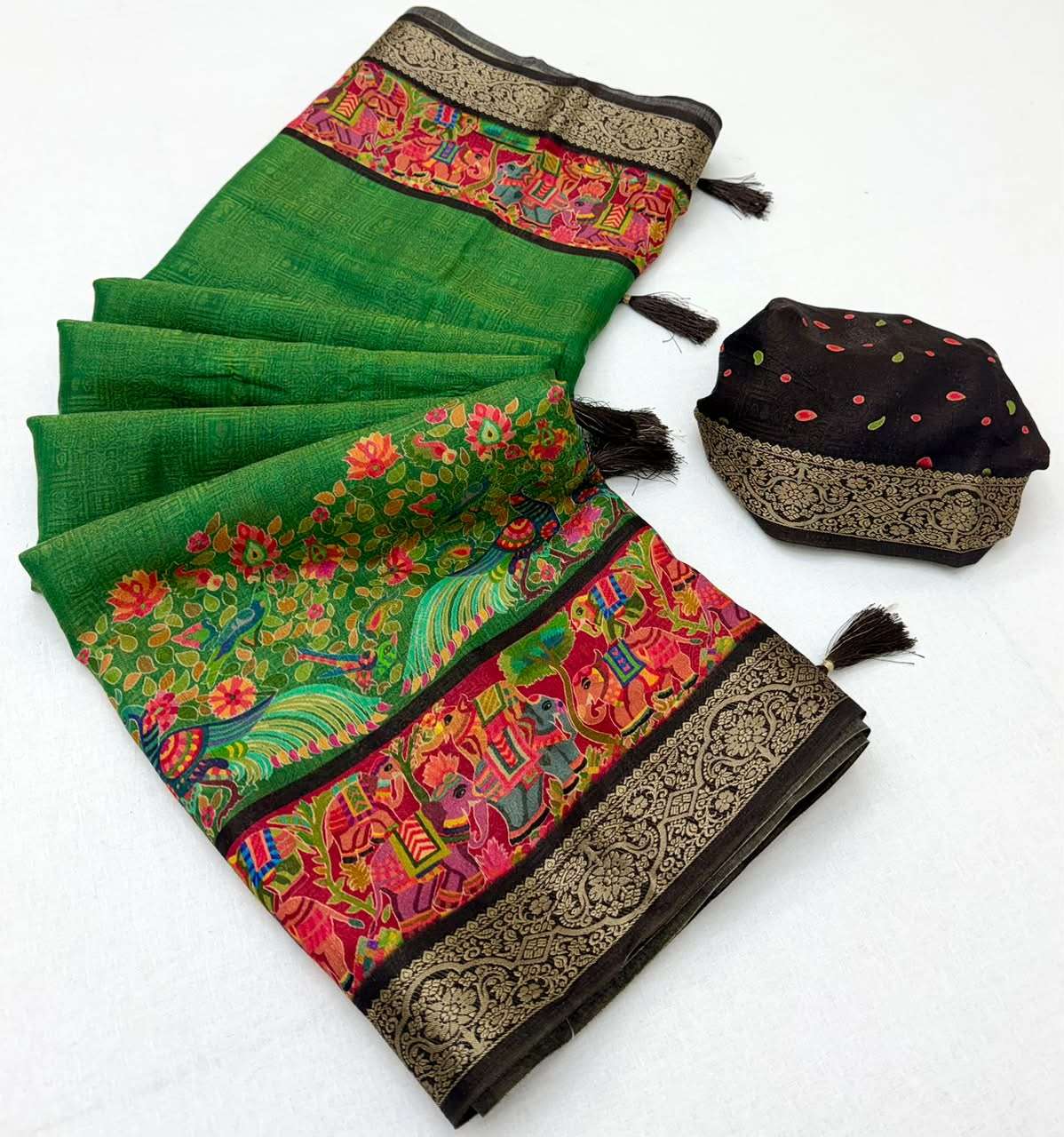 RajMata Series Aahana Soft Nylon Viscous fabric Multicolor Direct Print on saree wholesale in surat